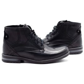 KOMODO Botas de invierno de hombre negro 731K 5