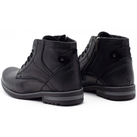 KOMODO Botas de invierno de hombre negro 731K 7
