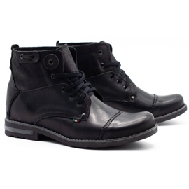 KOMODO Botas de invierno hombre negras 812K negro 2