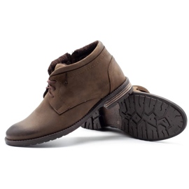 KOMODO Botas de invierno para hombre marrones 834K marrón 3