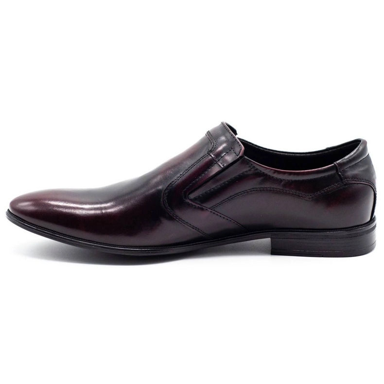Lukas Zapatos sin cordones formales para hombre 284 cherry rojo 1