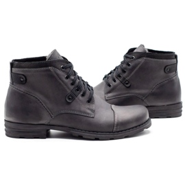 Polbut Zapatos de hombre invierno gris C15 6