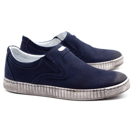 Joker Zapatos slip hombre 387V azul marino 2