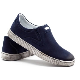 Joker Zapatos slip hombre 387V azul marino 4