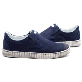 Joker Zapatos slip hombre 387V azul marino 5