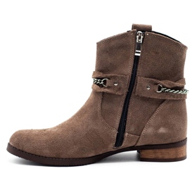 Olivier Botas térmicas de mujer con cadena Luna beige 1 Olivier Botas térmicas de mujer con cadena Luna beige 1