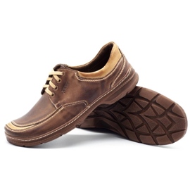 Joker Zapatos de cuero para hombre 936 marrón 3