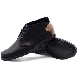 Polbut Zapatos negros de hombre con aislamiento C37F 3