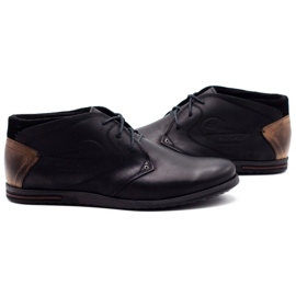 Polbut Zapatos negros de hombre con aislamiento C37F 5