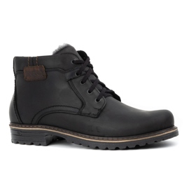 Polbut Botas de nieve para hombre J35 negro 2