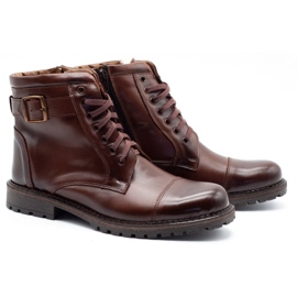 Mario Pala Botas de nieve 910MP para hombre marrón oscuro 2