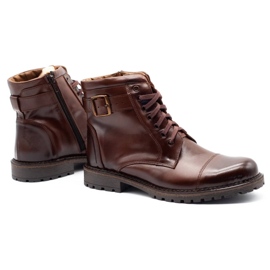 Mario Pala Botas de nieve 910MP para hombre marrón oscuro 4