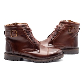Mario Pala Botas de nieve 910MP para hombre marrón oscuro 5