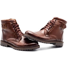 Mario Pala Botas de nieve 910MP para hombre marrón oscuro 6