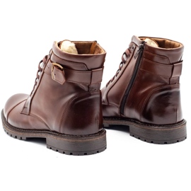 Mario Pala Botas de nieve 910MP para hombre marrón oscuro 7