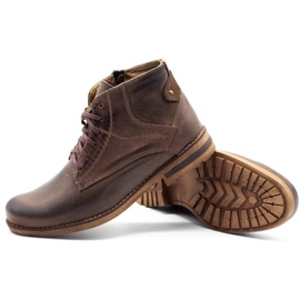 KOMODO Botas de invierno para hombre marrones 731K marrón 3