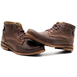 KOMODO Botas de invierno para hombre marrones 731K marrón 6