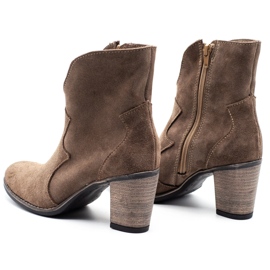 Olivier Botas de tacón Lucy beige 4