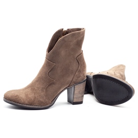 Olivier Botas de tacón Lucy beige 5