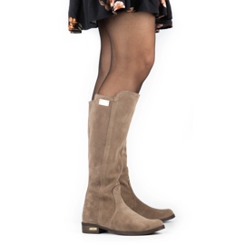 Olivier Botas de moda Klara beige 9
