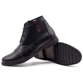 Joker Zapatos de hombre negro invierno 315J 3