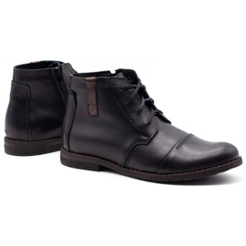 Joker Zapatos de hombre negro invierno 315J 4