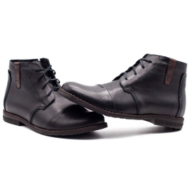Joker Zapatos de hombre negro invierno 315J 6