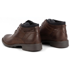 Polbut Zapatos de hombre aislados J38S marrón oscuro 6