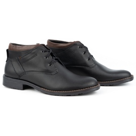 Polbut Zapatos negros de hombre con aislamiento J38S 2