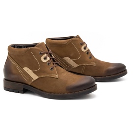 Olivier Zapatos de invierno para hombre 1028 marrón 4
