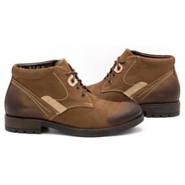 Olivier Zapatos de invierno para hombre 1028 marrón 8