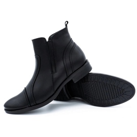 Olivier Botas Chelsea de invierno para hombre 1001 negro 3