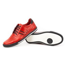 Polbut Zapatos casual hombre 1801L rojo con negro 1