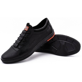 Polbut Zapatos de hombre piel casual negro K23 2