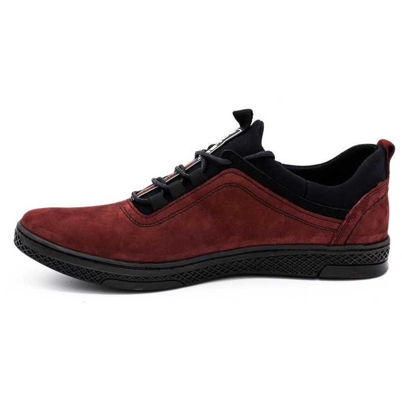Polbut Zapato casual hombre piel K24 burdeos rojo 1