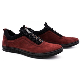 Polbut Zapato casual hombre piel K24 burdeos rojo 2