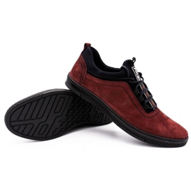Polbut Zapato casual hombre piel K24 burdeos rojo 6