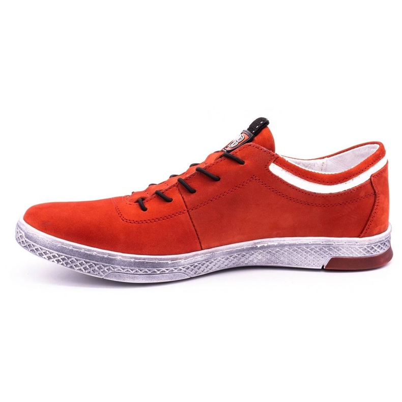 Polbut Zapato casual piel hombre K23 nobuk rojo 1