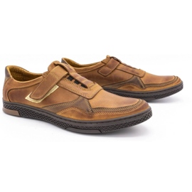 Polbut Zapato casual hombre piel 2102 camel marrón 2