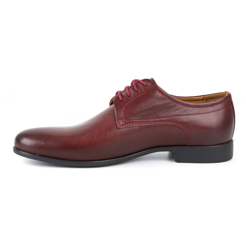 Kampol Zapatos formales hombre 334/34 burdeos rojo 1