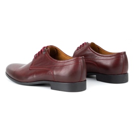 Kampol Zapatos formales hombre 334/34 burdeos rojo 6