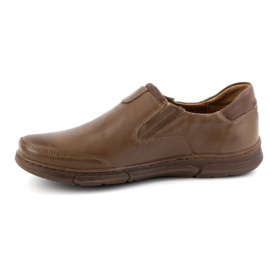 Polbut Zapatos sin cordones para hombre J51 marrón 1