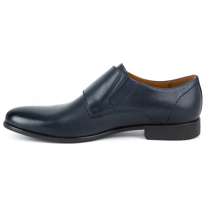 Kampol Zapatos monk formales para hombre 341/54 azul marino 1