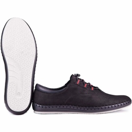 Kampol Zapatos casuales negros para hombre 337/61 5