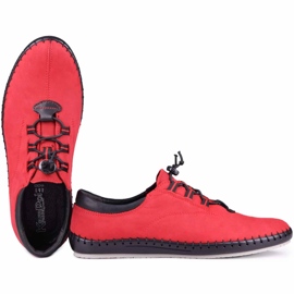 Kampol Zapatos casual hombre 337/39 rojo 4