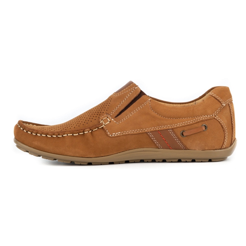 Kampol Mocasines de hombre calados para el verano 53 / BR / P marrón 1 Kampol Mocasines de hombre calados para el verano 53 / BR / P marrón 1