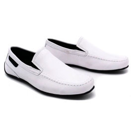 Polbut Mocasines hombre piel 2105 blanco 2
