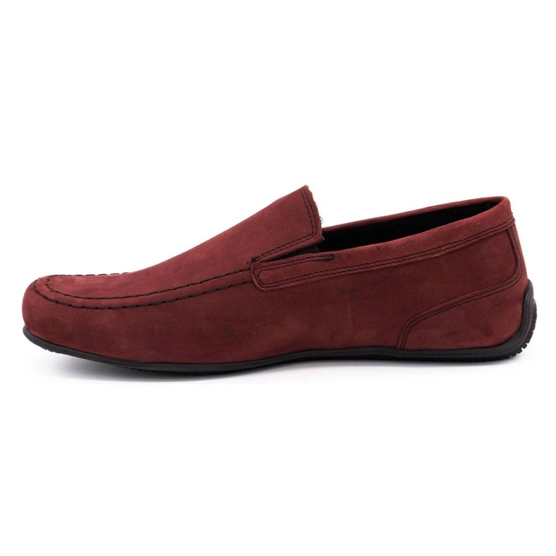 Polbut Mocasines hombre piel 2105 burdeos rojo 1