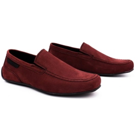 Polbut Mocasines hombre piel 2105 burdeos rojo 2