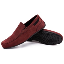 Polbut Mocasines hombre piel 2105 burdeos rojo 3